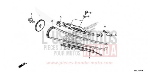 CATENA DISTRIBUZIONE/TENDICATENA NC750DE di 2014